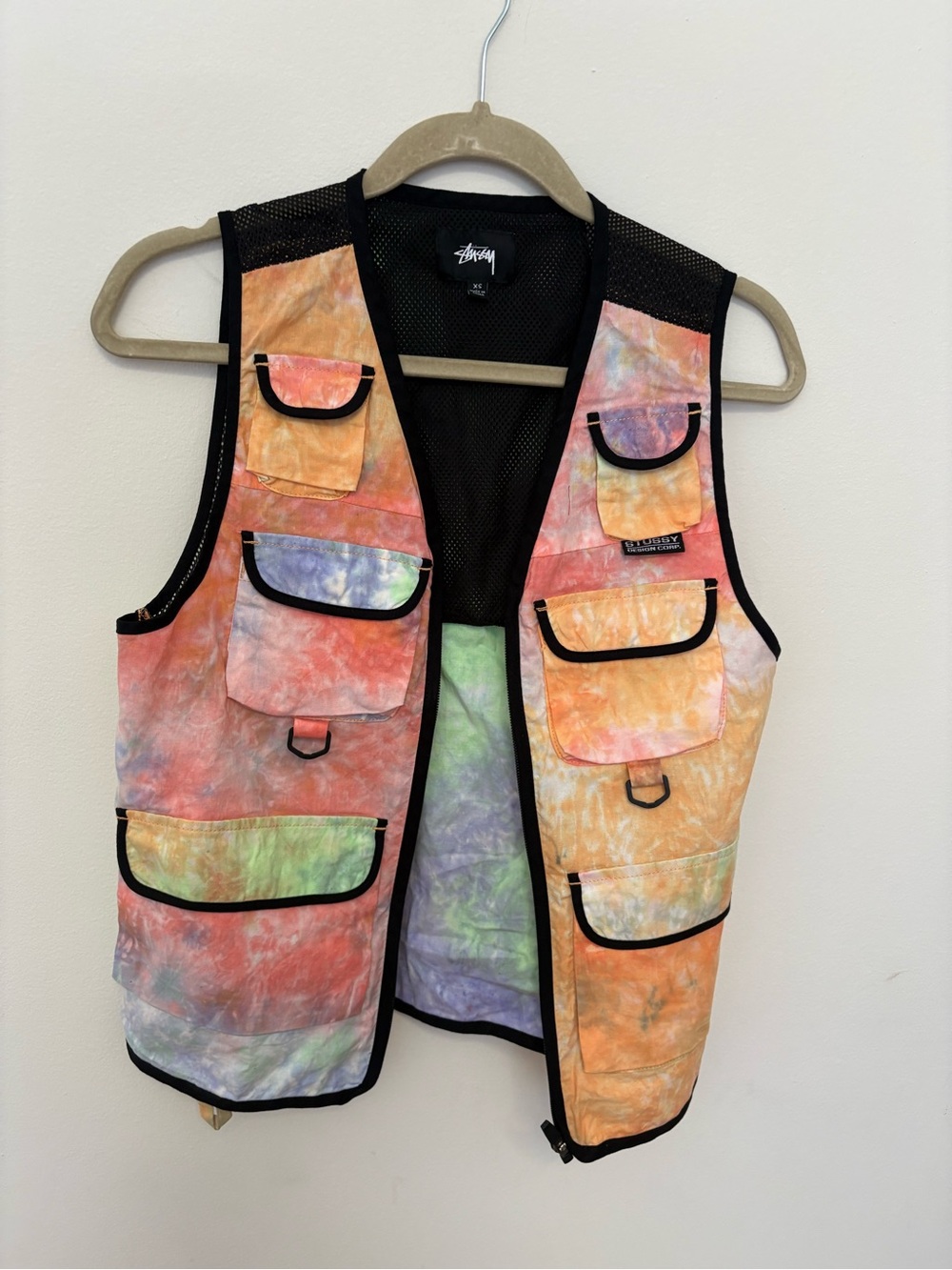 Stussy Multicolor Tie-Dye Utility Vest
